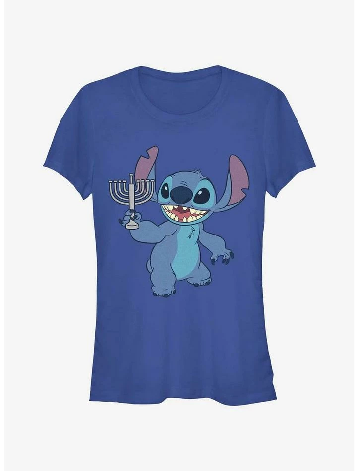 Promo 👏 Disney Lilo & Stitch Hanukkah Menorah Girls T-Shirt ❤️ 1 Promo 👏 Disney Lilo & Stitch Hanukkah Menorah Girls T-Shirt ❤️