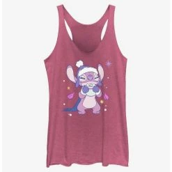 Cheapest 🛒 Disney Lilo & Stitch Cozy Angel Hot Cocoa Girls Tank 🎉