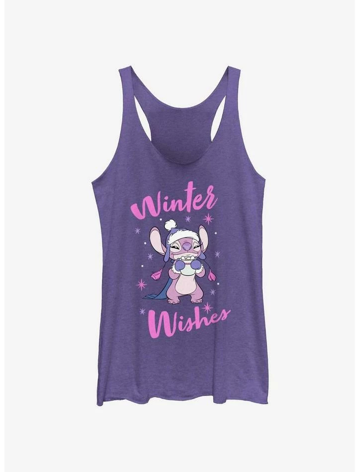 Discount π Disney Lilo & Stitch Angel Winter Wishes Girls Tank π 1 Discount π Disney Lilo & Stitch Angel Winter Wishes Girls Tank π