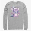 New 💯 Disney Lilo & Stitch Cozy Angel Hot Cocoa Long-Sleeve T-Shirt 🎁
