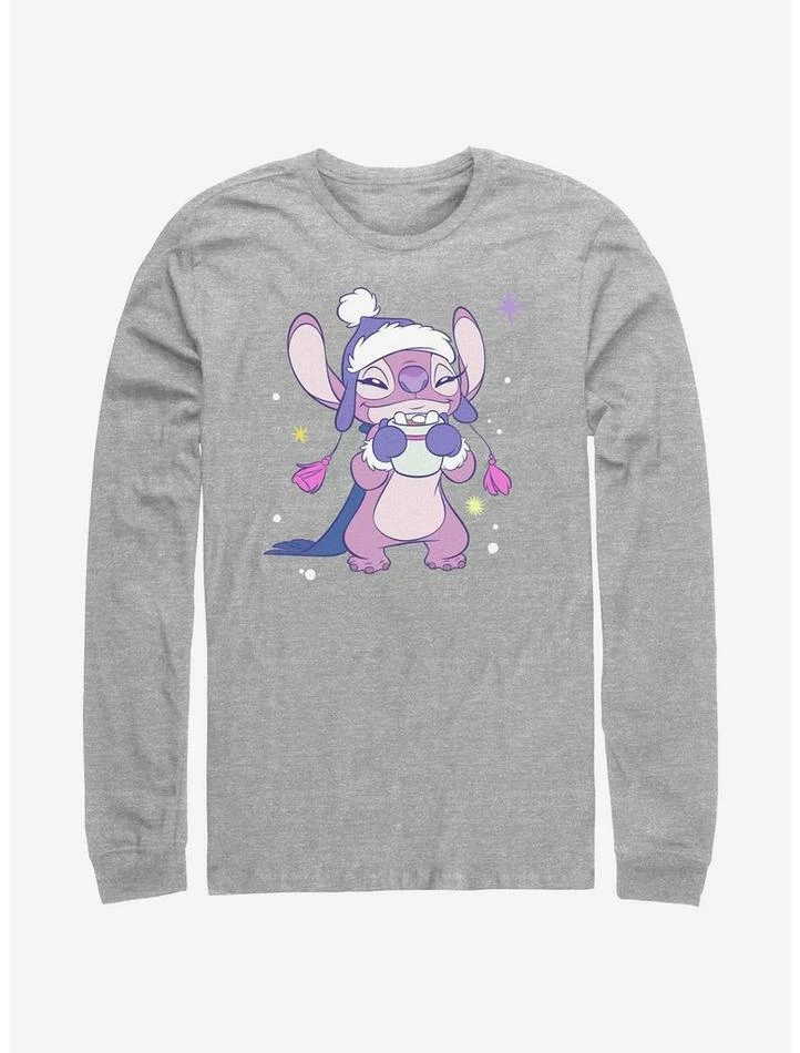 New 💯 Disney Lilo & Stitch Cozy Angel Hot Cocoa Long-Sleeve T-Shirt 🎁 1 New 💯 Disney Lilo & Stitch Cozy Angel Hot Cocoa Long-Sleeve T-Shirt 🎁