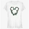 Deals 👏 Disney Mickey Mouse Mistletoe Wreath Ears Girls T-Shirt 🎁