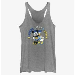 Cheap ❤️ Disney Mickey Mouse Latkes Light & Love Minnie and Daisy Girls Tank 🛒