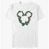 Discount 🔥 Disney Mickey Mouse Mistletoe Wreath Ears T-Shirt 😍