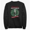 Best Sale 🧨 Disney The Nightmare Before 👍 Christmas Santa Jack Season's Creepings Wreath Sweatshirt ⌛