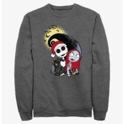 Best reviews of 💯 Disney The Nightmare Before Christmas Santa Jack and Sally Sweatshirt 😀