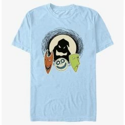 Cheapest ❤️ Disney The Nightmare Before 🎁 Christmas Boogie's Boys Lock, Shock, and Barrel T-Shirt 🥰
