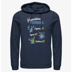 Best deal 👍 Disney Lilo & Stitch Hanukkah List Hoodie 💯