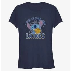 Cheap ⌛  Disney Lilo & Stitch Did It For Hanukkah Latkes  Girls T-Shirt 🔔