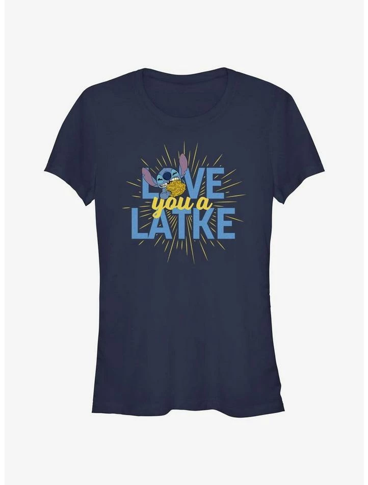Coupon ✨ Disney Lilo & Stitch Hanukkah Love You A Latke 🎉 Girls T-Shirt 🛒 1 Coupon ✨ Disney Lilo & Stitch Hanukkah Love You A Latke 🎉 Girls T-Shirt 🛒