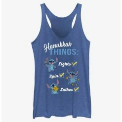 Best deal 🤩 Disney Lilo & Stitch Hanukkah List 🧨 Girls Tank ✨