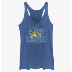 Budget 💯 Disney Lilo & Stitch Hanukkah Love You A Latke Girls Tank 😉