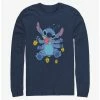 Best Sale 👍 Disney Lilo & Stitch Hanukkah Spinning Dreidels Long-Sleeve T-Shirt 💯