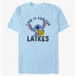 Discount 🔥 Disney Lilo & Stitch Did It For Hanukkah Latkes T-Shirt ✔️