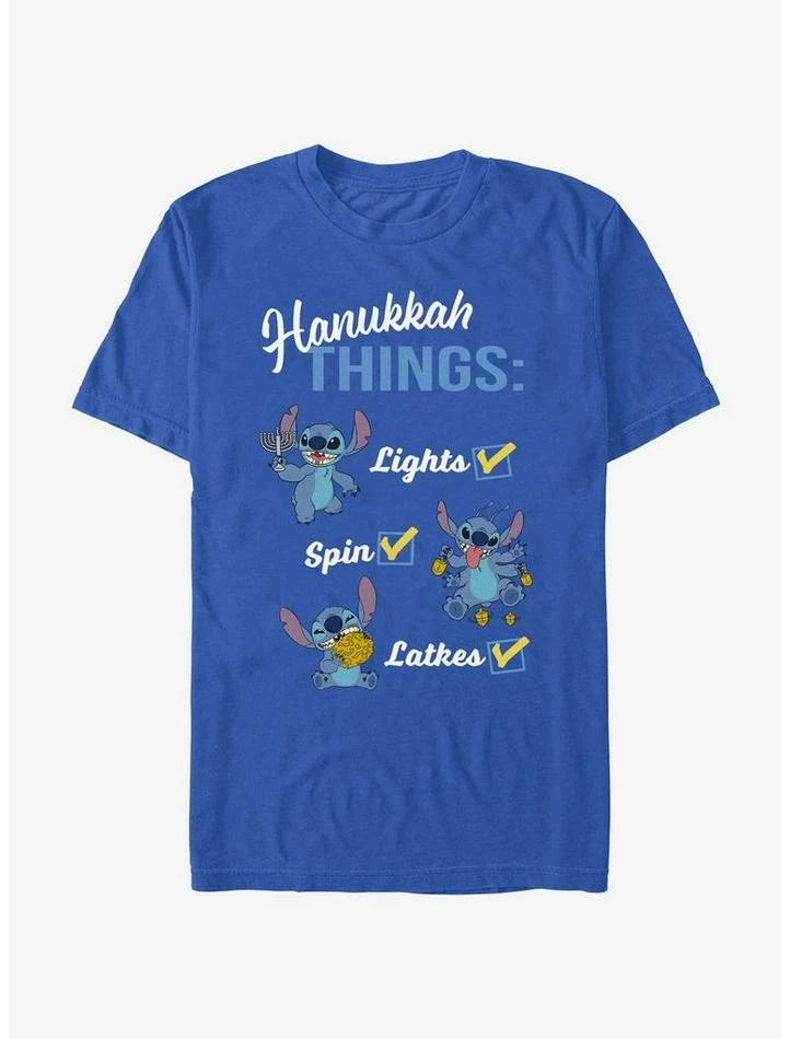 Coupon 🌟 Disney Lilo & Stitch Hanukkah List T-Shirt 🎁 1 Coupon 🌟 Disney Lilo & Stitch Hanukkah List T-Shirt 🎁