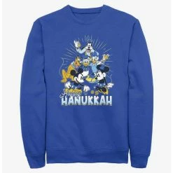 Budget 👍  Disney Mickey Mouse Happy Hanukkah Friends Sweatshirt ⌛