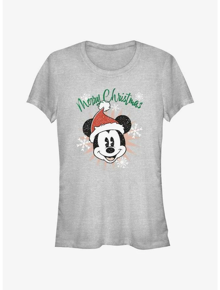 Budget ๐คฉ Disney Mickey Mouse Snowflakes Santa Mickey ๐ Girls T-Shirt โจ 1 Budget ๐คฉ Disney Mickey Mouse Snowflakes Santa Mickey ๐ Girls T-Shirt โจ