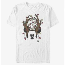 Brand new 🤩  Disney Mickey Mouse  Christmas Light Antlers T-Shirt 👍