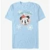 Best Pirce ⭐ Disney Mickey Mouse Snowflakes Santa Mickey T-Shirt 🌟