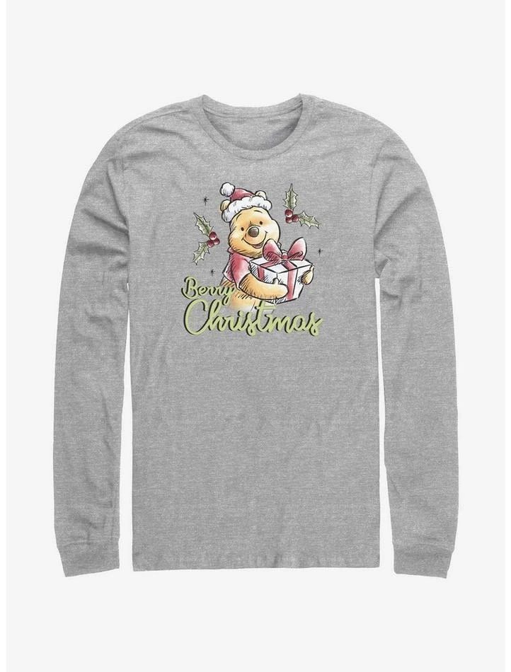 Best Pirce 🎉 Disney Winnie The Pooh Berry Christmas Long-Sleeve T-Shirt ⌛ 1 Best Pirce 🎉 Disney Winnie The Pooh Berry Christmas Long-Sleeve T-Shirt ⌛