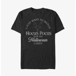 Flash Sale 🧨 Disney Hocus Pocus ⌚ Watch Hocus Pocus and Eat Candy Extra Soft T-Shirt 🧨