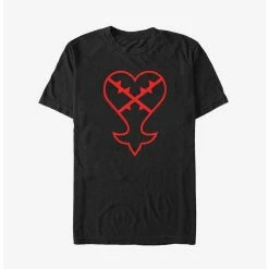 Budget 💯  Disney Kingdom Hearts Heartless Symbol Extra Soft T-Shirt 🧨