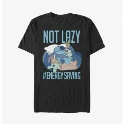 Best Pirce ❤️  Disney Lilo & Stitch Lazy Energy Extra Soft T-Shirt 🌟
