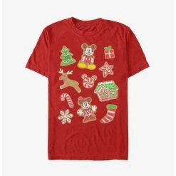 Coupon 😀 Disney Mickey Mouse Gingerbread Mice Extra Soft T-Shirt ✔️