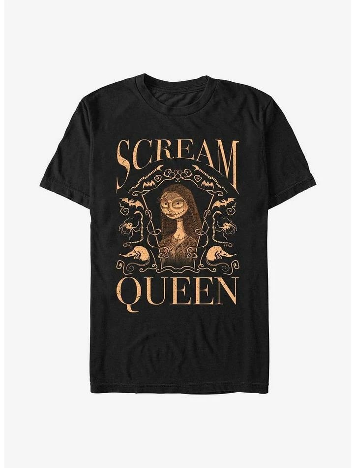 Discount π Disney The Nightmare Before Christmas Sally Scream Queen Extra Soft T-Shirt 𧨠1 Discount π Disney The Nightmare Before Christmas Sally Scream Queen Extra Soft T-Shirt π§¨