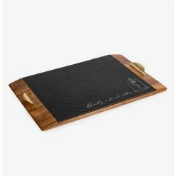 Coupon ✨ Disney Beauty And The Beast Covina Acacia And Slate Serving Tray ⌛