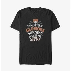 Hot Sale 🎁 Disney Hocus Pocus Morning Makes Me Sick Winnie Big & Tall T-Shirt 🌟
