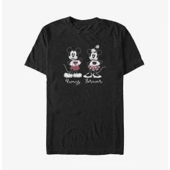 Flash Sale 👍 Disney Mickey Mouse Always Forever Mickey and Minnie Big & Tall T-Shirt 😀