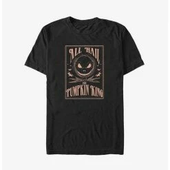 Outlet 🧨 Disney The Nightmare Before Christmas Hail The Pumpkin King Big & Tall T-Shirt 👏