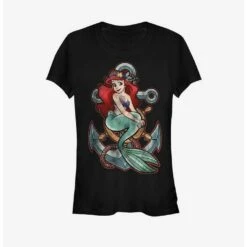 Promo 🎉  Disney The Little Mermaid Ariel Anchor  Girls T-Shirt ⌛