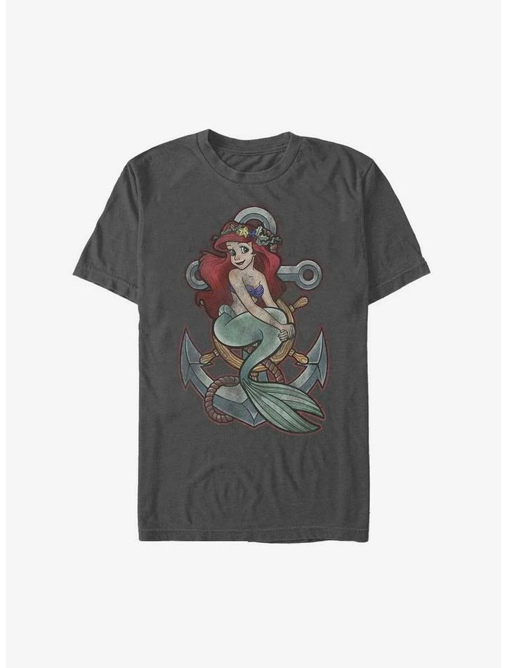 Cheapest ⭐ Disney The Little Mermaid Ariel Anchor T-Shirt ✔️ 1 Cheapest ⭐ Disney The Little Mermaid Ariel Anchor T-Shirt ✔️