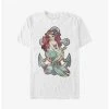 Promo ❤️ Disney The Little Mermaid Ariel Anchor T-Shirt ⌛