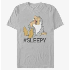 Discount 💯  Disney Snow White and the Seven Dwarfs Hashtag Sleepy T-Shirt 🔔