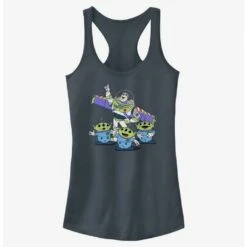 Wholesale 🤩 Disney Pixar Toy Story Vintage Buzz and Aliens Girls Tank 🛒