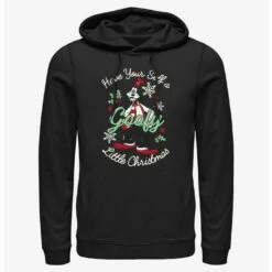 Discount 😍 Disney Goofy Little ❄ Christmas Black Hoodie 😍
