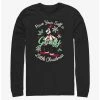 Best deal ⭐ Disney Goofy Little ❄ Christmas Black Long-Sleeve T-Shirt 😀