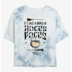 Brand new 🔔  Disney Hocus Pocus Couldron Broom Tie-Dye  Girls Crop T-Shirt 😉