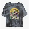 Cheap 🎁 Disney Hocus Pocus Sanderson Sisters Badge Tie-Dye 🔥 Girls Crop T-Shirt ❤️