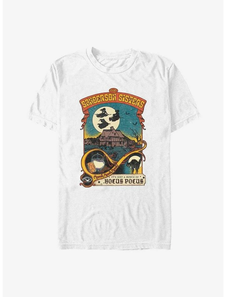 Coupon 🎉 Disney Hocus Pocus Night Time Fly Poster T-Shirt ⌛ 1 Coupon 🎉 Disney Hocus Pocus Night Time Fly Poster T-Shirt ⌛