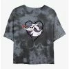 Buy 👍 Disney The Nightmare Before Christmas Zero Heart Tie-Dye 👏 Girls Crop T-Shirt ⌛