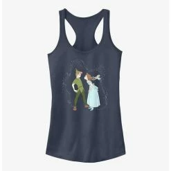 Promo ❤️ Disney Tinker Bell Peter & Wendy Kiss 🔥 Girls Tank 🤩