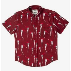Top 10 βοΈ RSVLTS Disney Nightmare Before Christmas "Festive Jack" KUNUFLEX Short Sleeve Shirt π