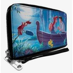 Deals β Disney The Little Mermaid Ariel And Eric Kiss The Girl Scene Zip Around Wallet π