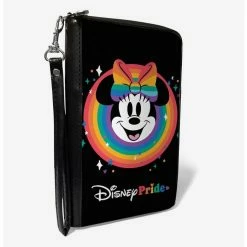 Cheapest ✨ Disney Minnie Mouse Disney Pride Smiling Face Rainbow Zip Around Wallet 🧨