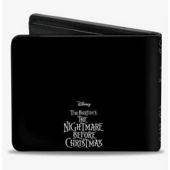 Buy 👍 The Nightmare Before ❄ Christmas Character Doodles Bifold Wallet 🤩 -Dressup Outfits Shop 20334773 av1
