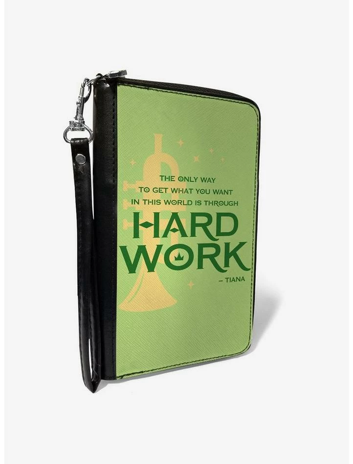 Best Sale ⭐ Disney The Princess And The Frog Tianas Hard Work Quote Greens Zip Around Wallet ⭐ 1 Best Sale ⭐ Disney The Princess And The Frog Tianas Hard Work Quote Greens Zip Around Wallet ⭐